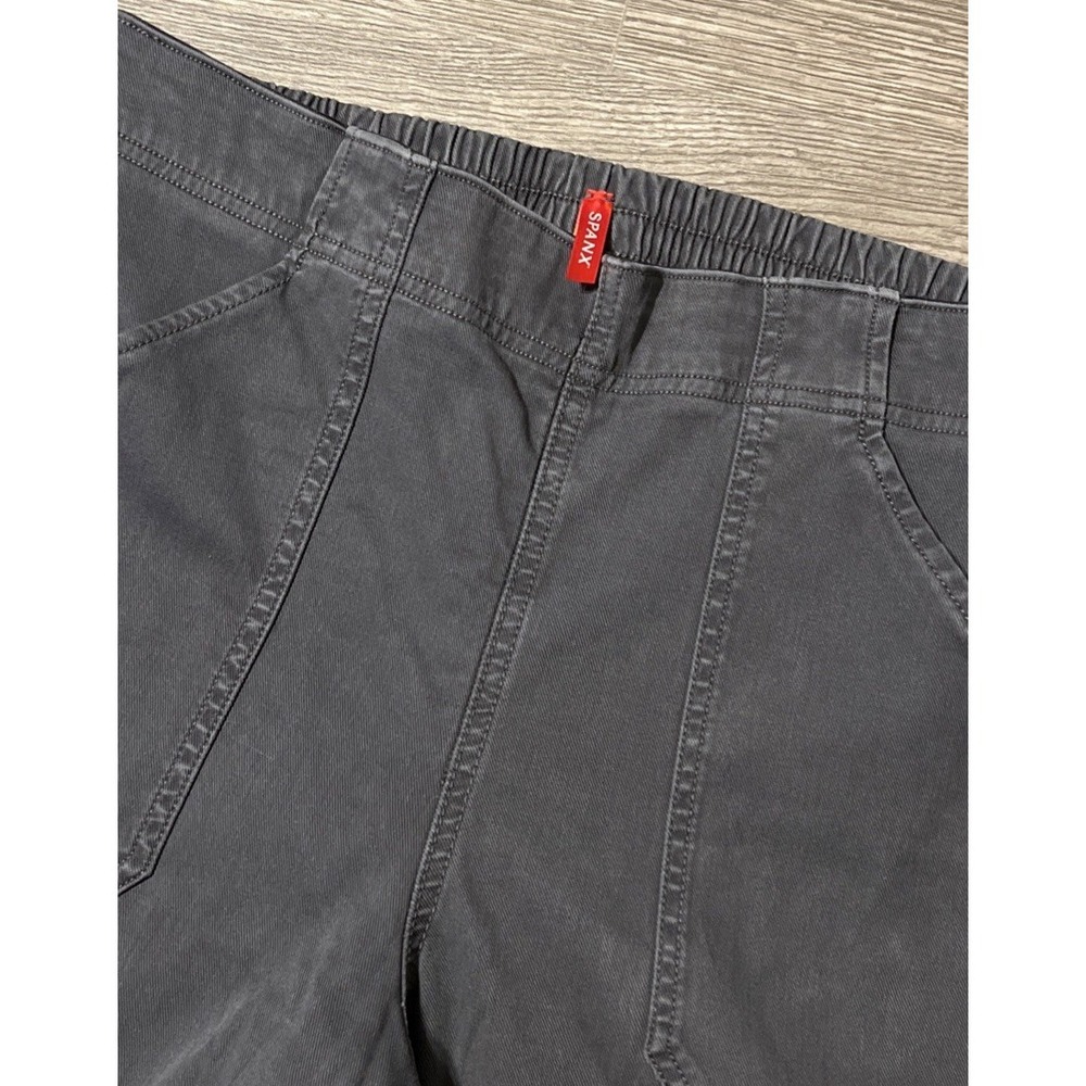 Spanx Stretch Twill Cargo High Rise Tapered Joggers Size XL in Gray (31x30)